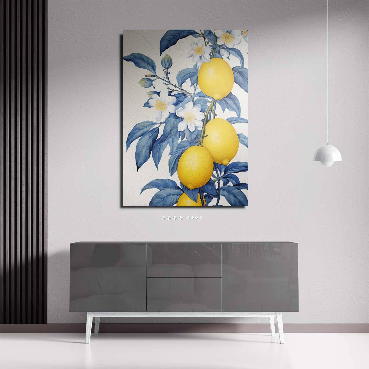 Frisse Citroen Bloesem Kunstwerk-canvas-dibond-plexiglas-wanddecoratie-WallArtistic