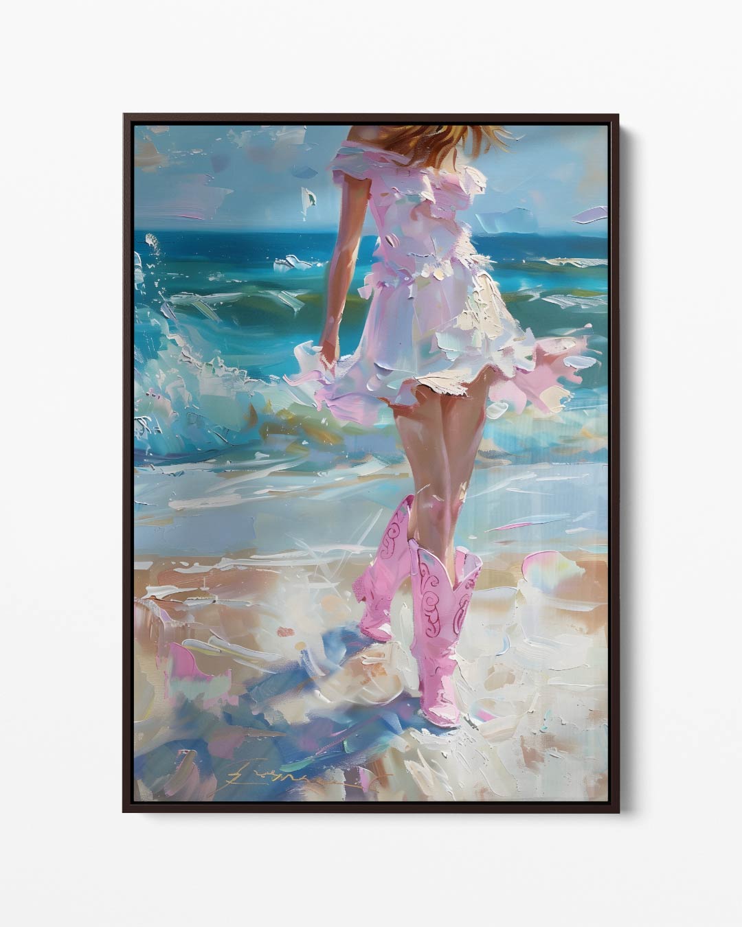 Zomerse Zeebries Kunstwerk-canvas-dibond-plexiglas-wanddecoratie-WallArtistic