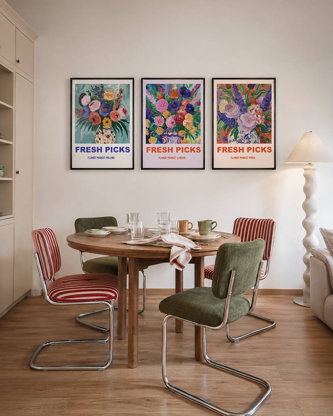 Bloemrijke kleurenpracht Posterset