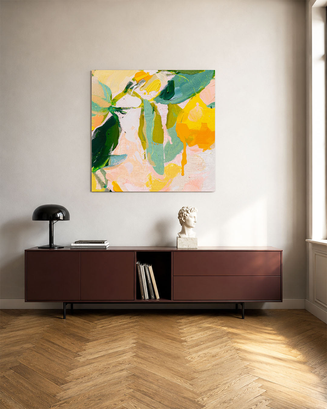 Kleurrijke vormen Kunstwerk