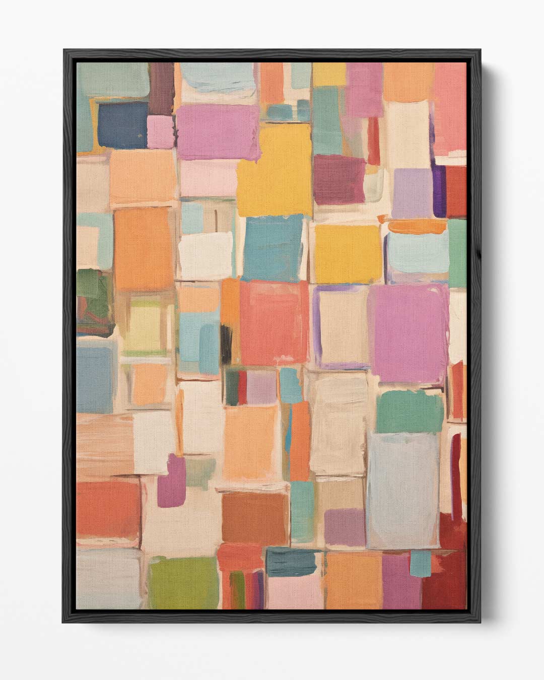 Kleurrijke Harmonie Kunstwerk-canvas-dibond-plexiglas-wanddecoratie-WallArtistic