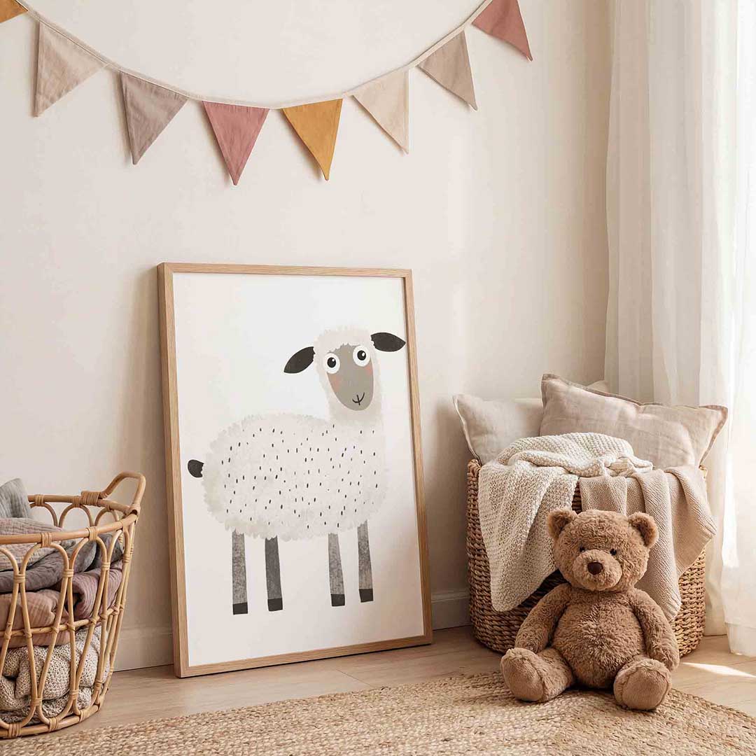 Schattig schaap Poster