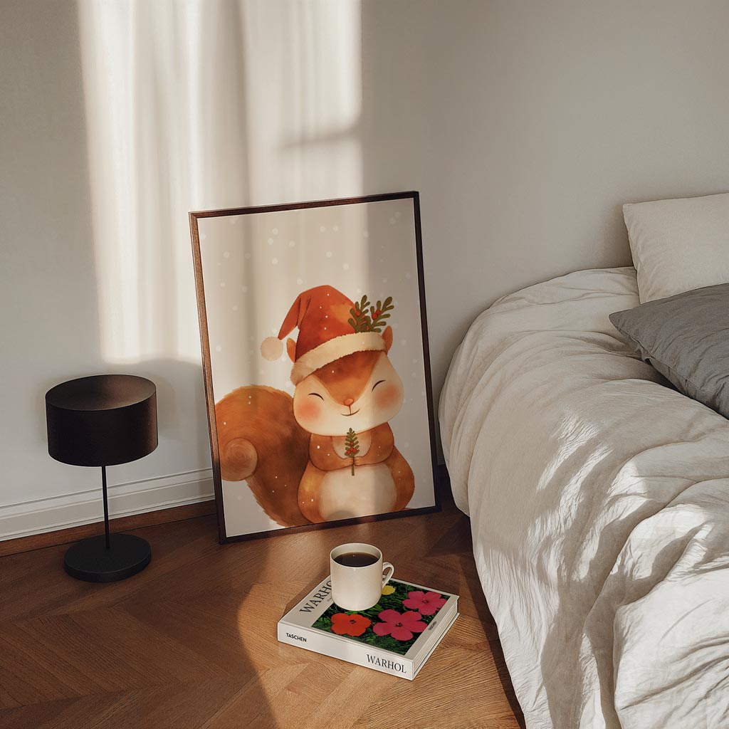 Kerst Eekhoorn Poster