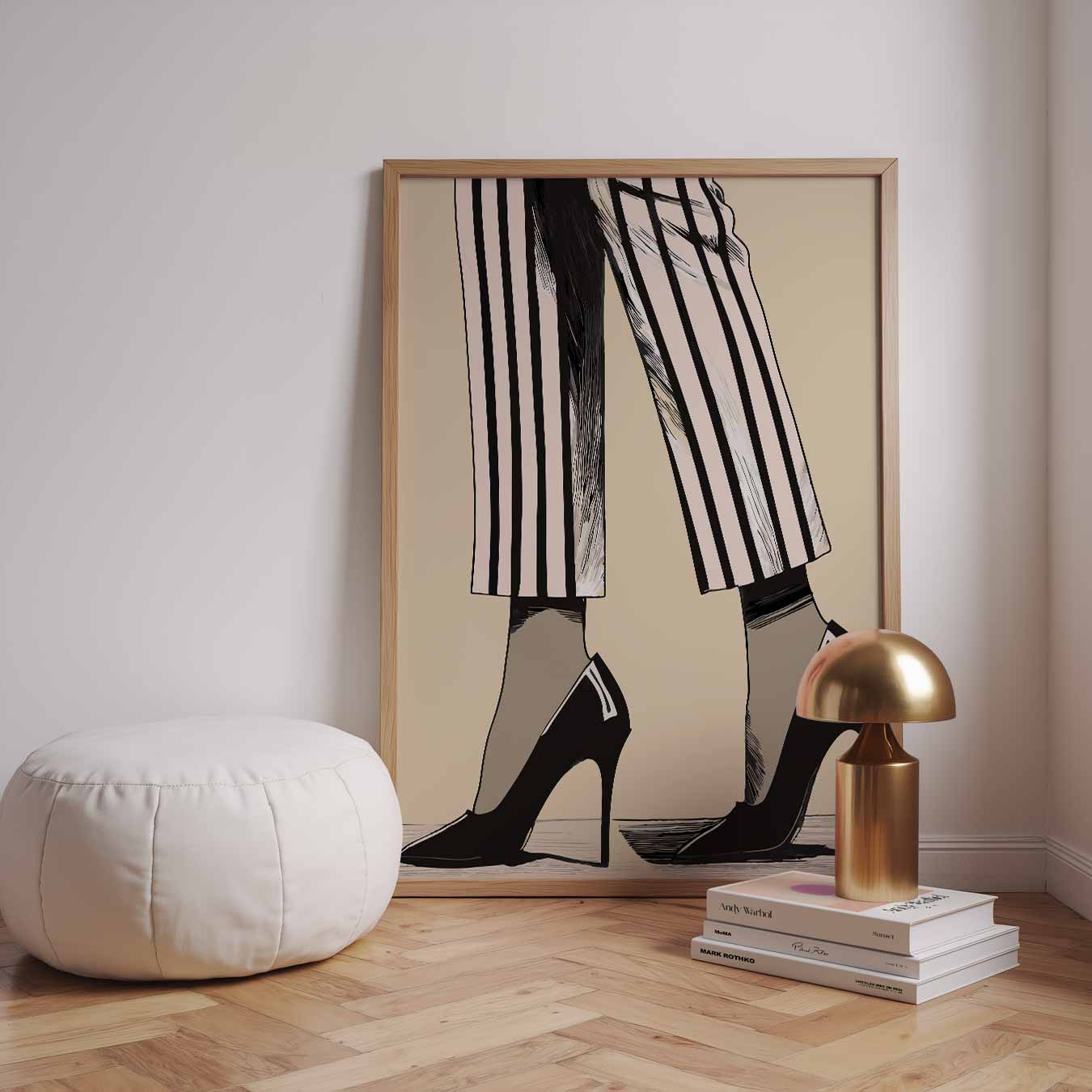 Stijlvolle Stiletto Stappen Poster