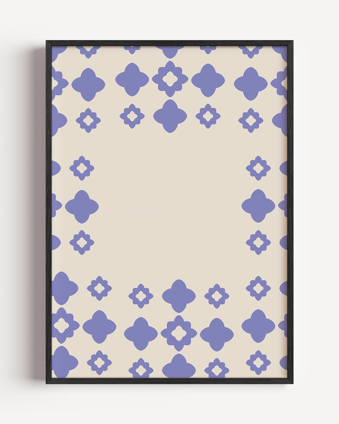 Bloemenpracht in Blauw Poster-WallArtistic