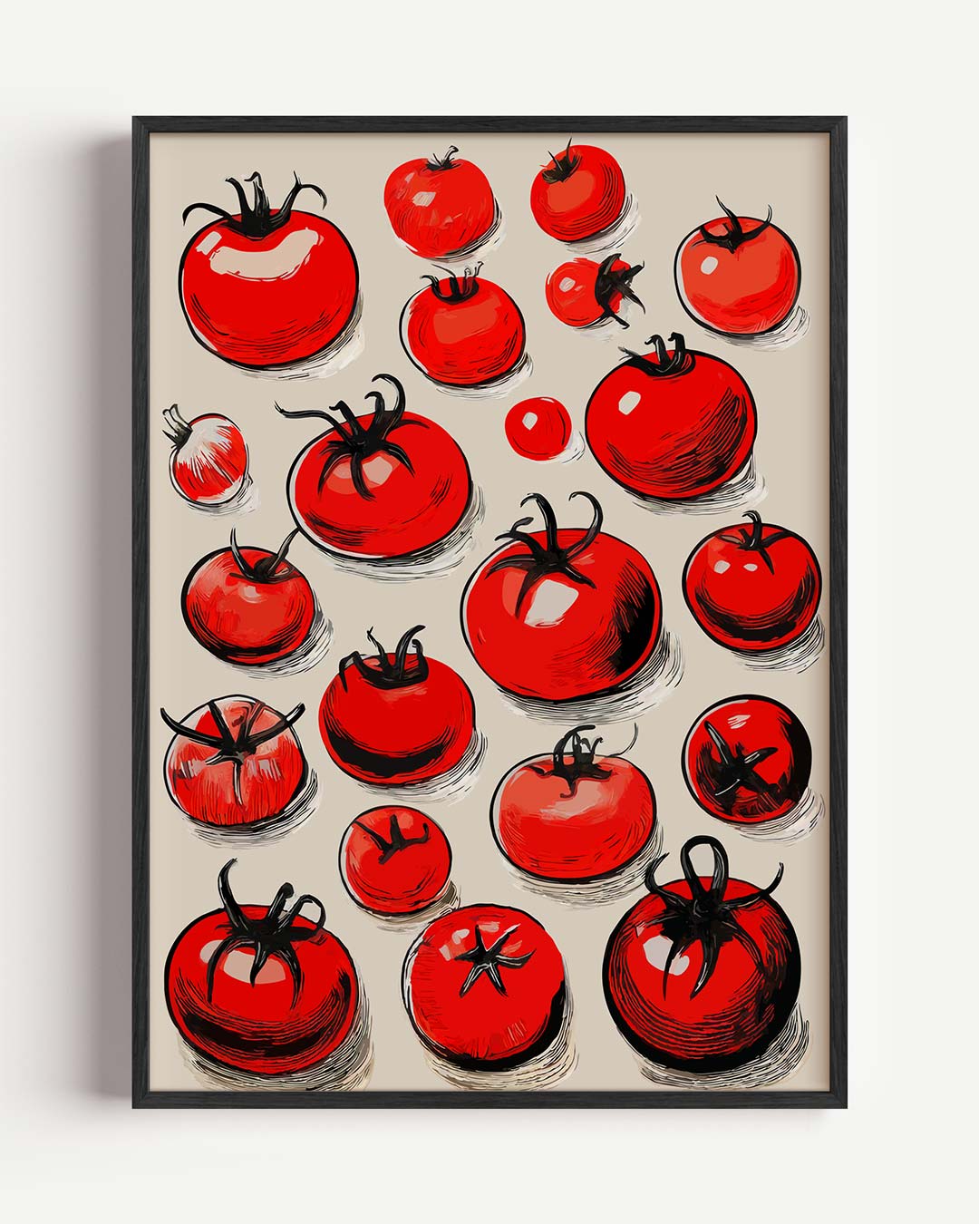 Sfeervolle Tomaten Illustratie Poster