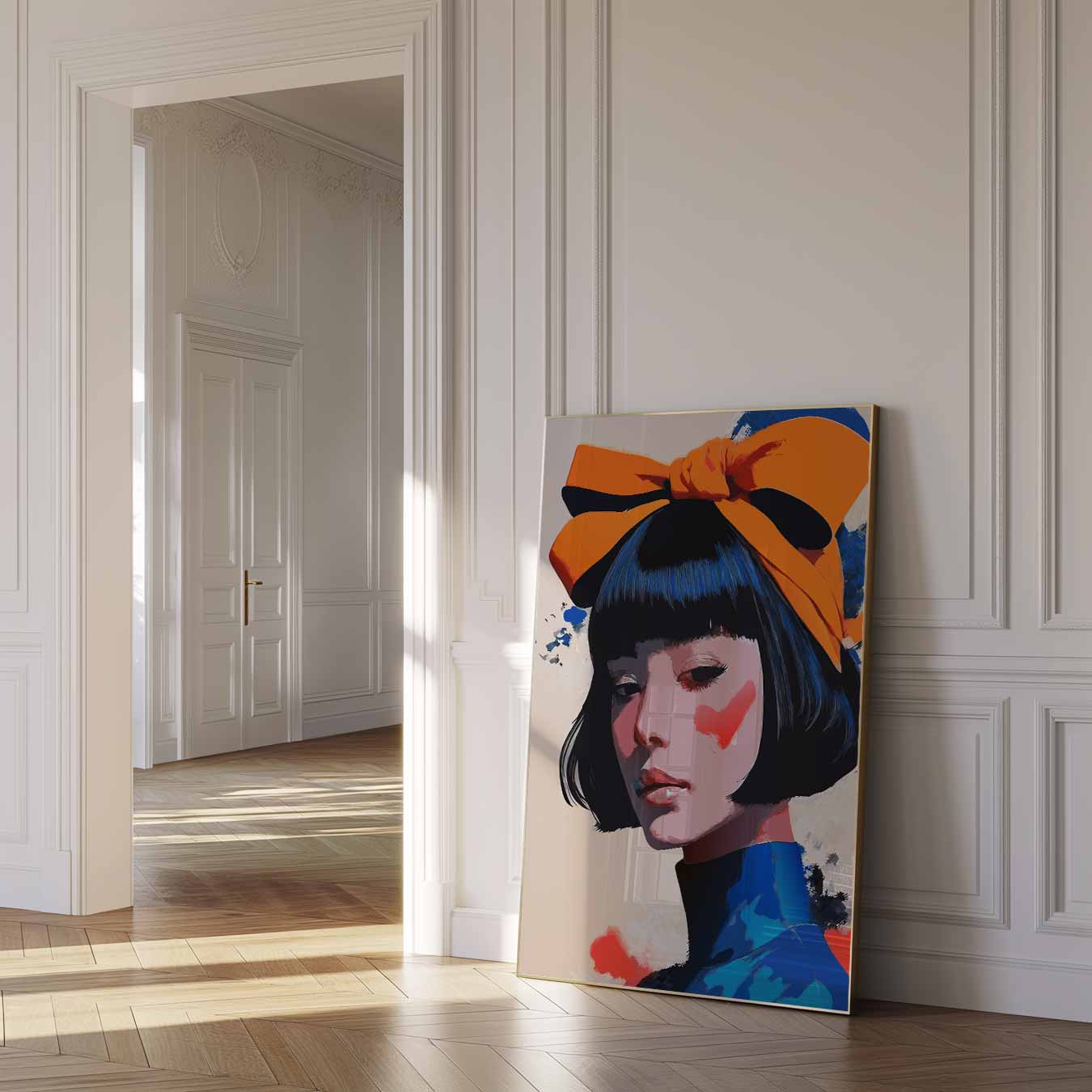 Stijlvolle Retro Portretposter-WallArtistic