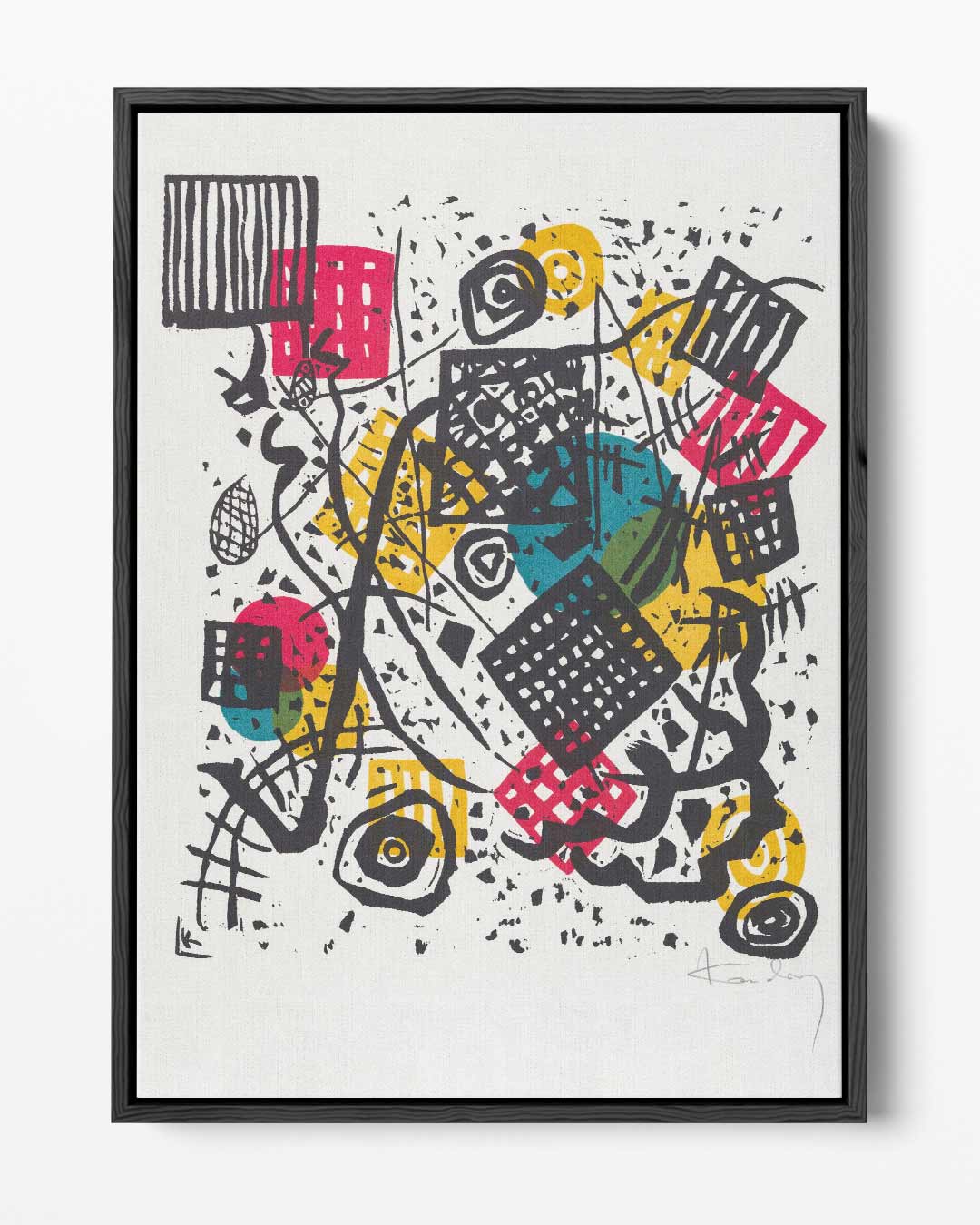 Kleurrijke Abstracte Explosie Kunstwerk-canvas-dibond-plexiglas-wanddecoratie-WallArtistic