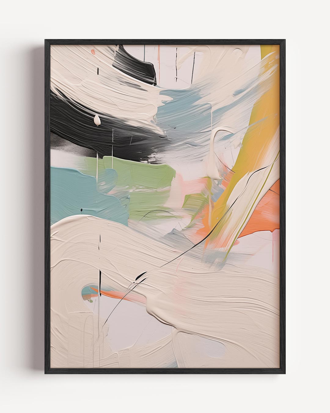 Kleurrijke Abstracte Kunstposter-WallArtistic