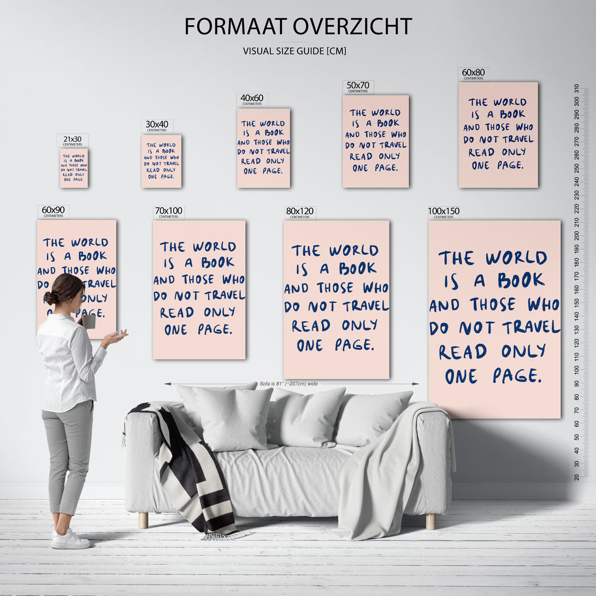 Wereld boek citaat Poster