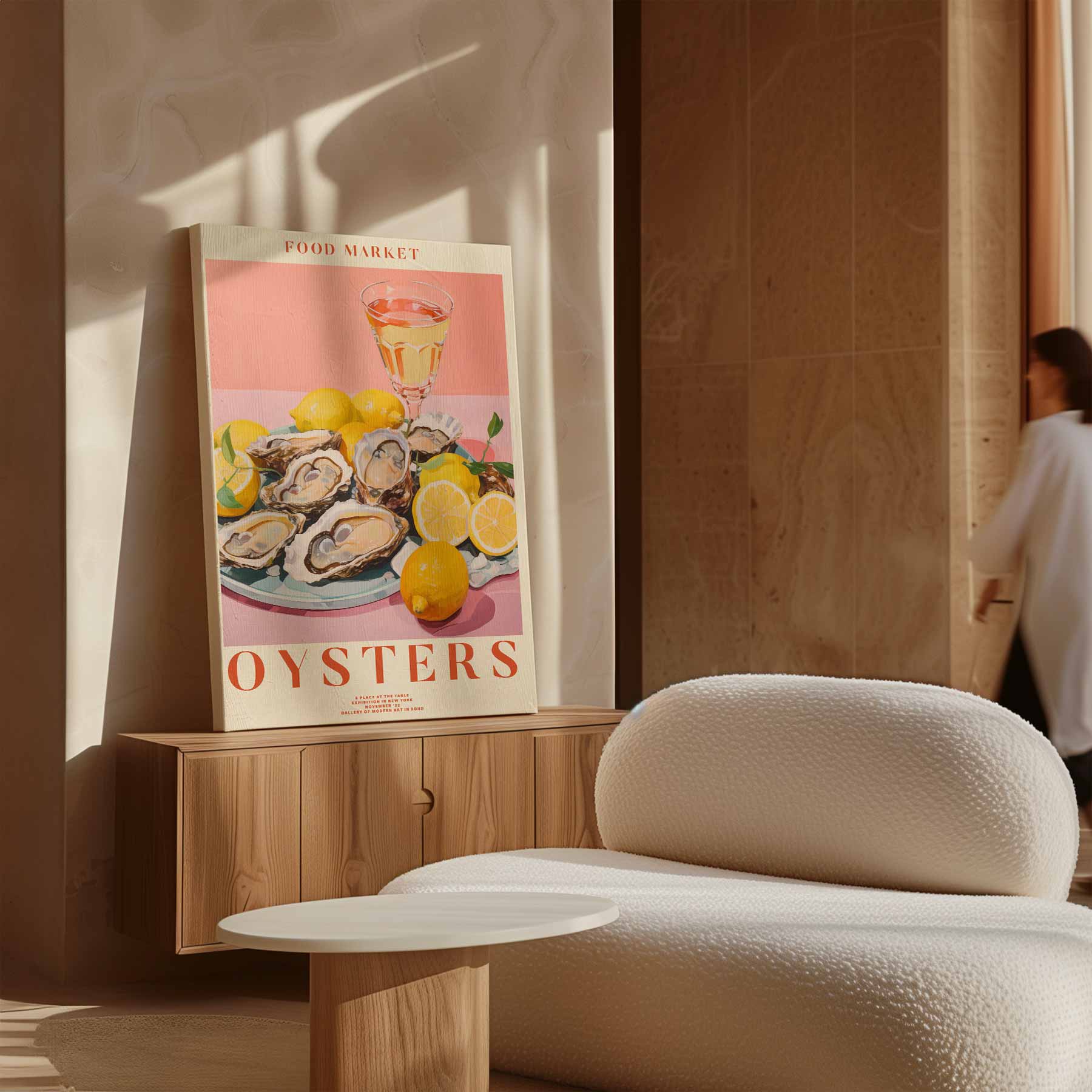Zonnig Oester Arrangement Kunstwerk-canvas-dibond-plexiglas-wanddecoratie-WallArtistic