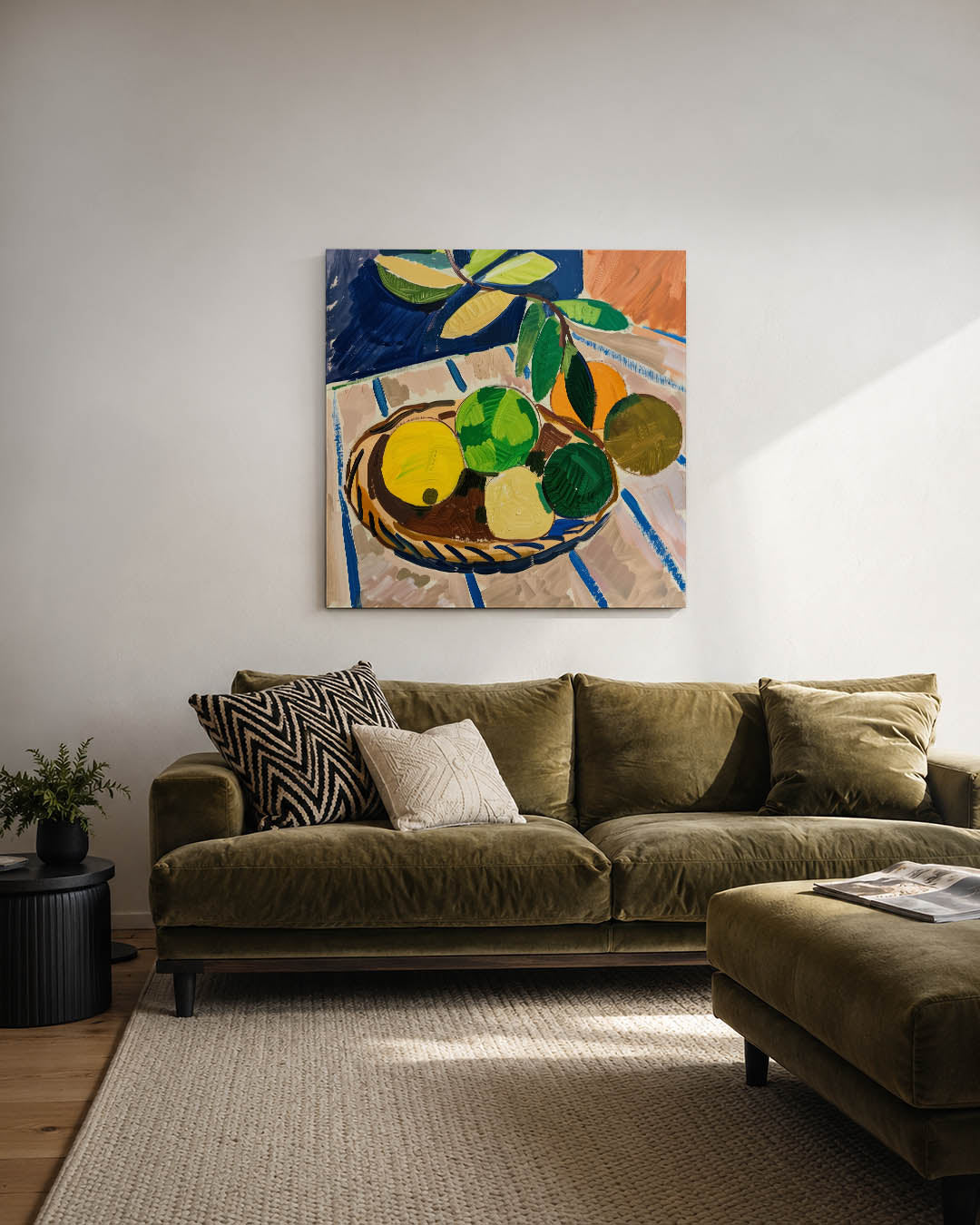 Fruit en bladeren Kunstwerk