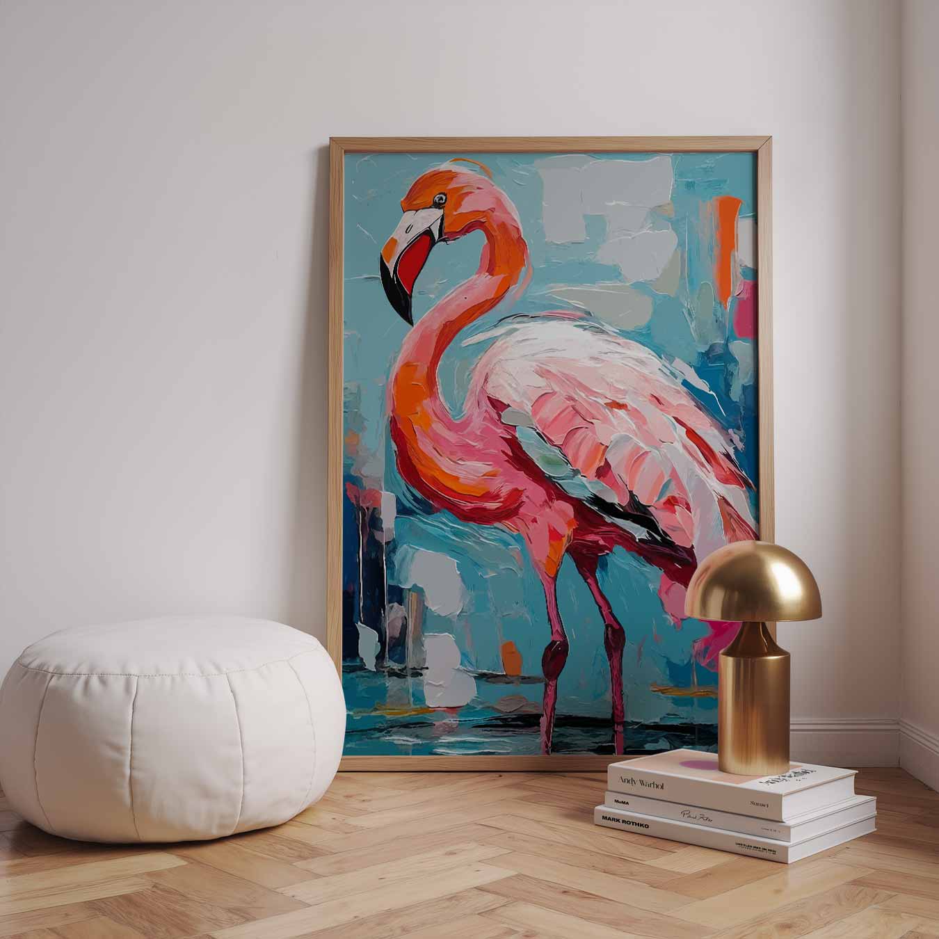 Kleurrijke Flamingo Wanddecoratie Poster
