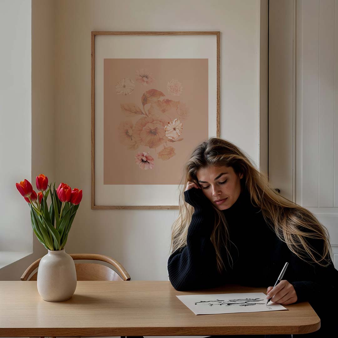 Romantische Bloemenposter-WallArtistic