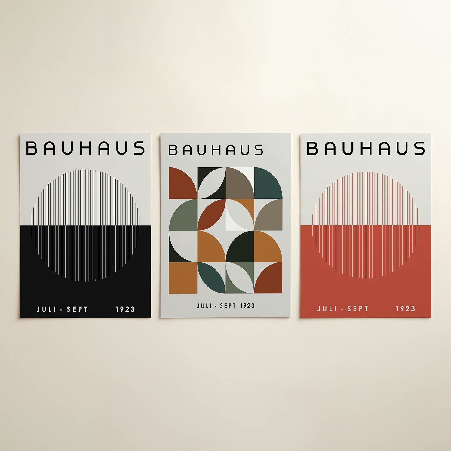 Lijnen en vlakken Posterset