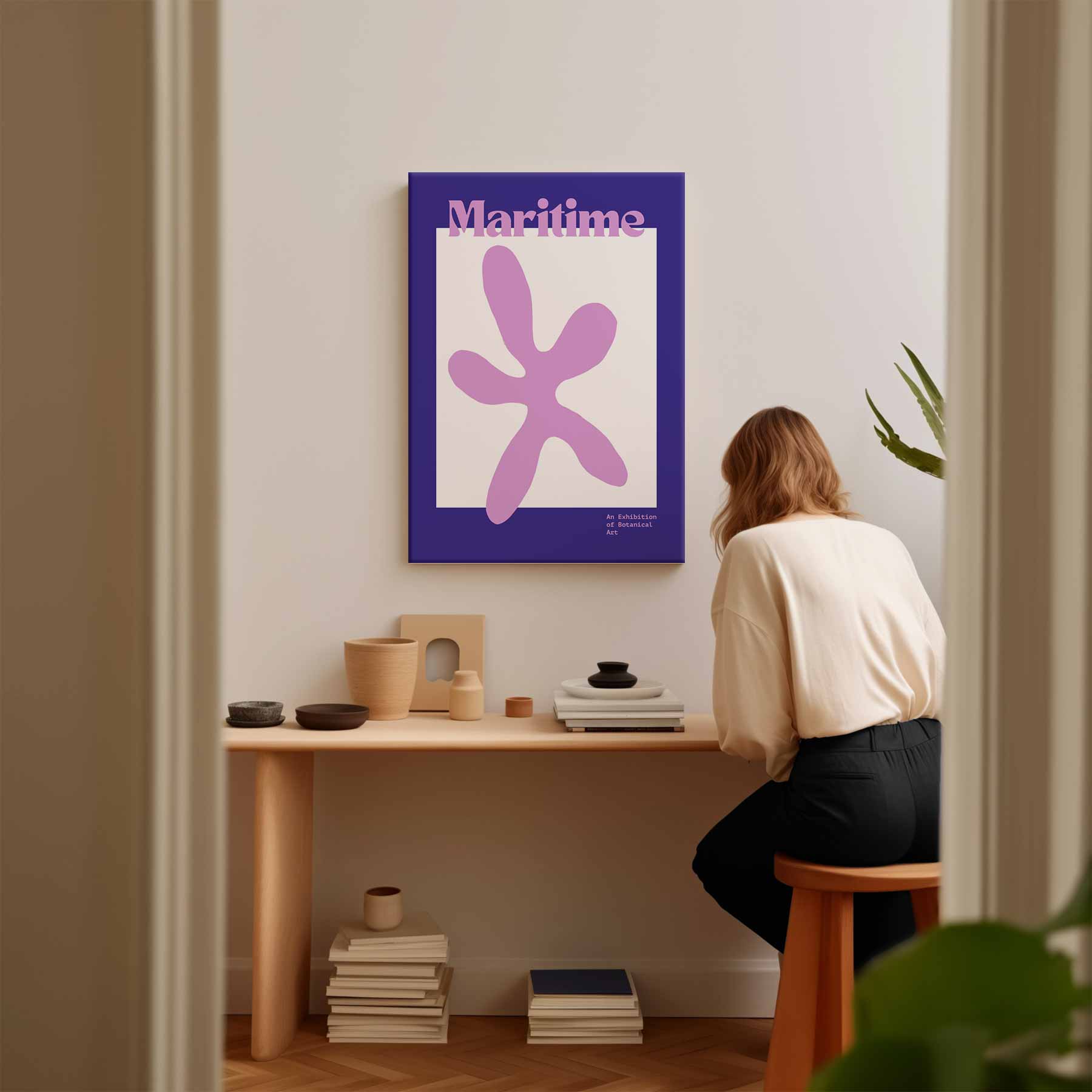 Maritieme Bloemkunst Kunstwerk-canvas-dibond-plexiglas-wanddecoratie-WallArtistic
