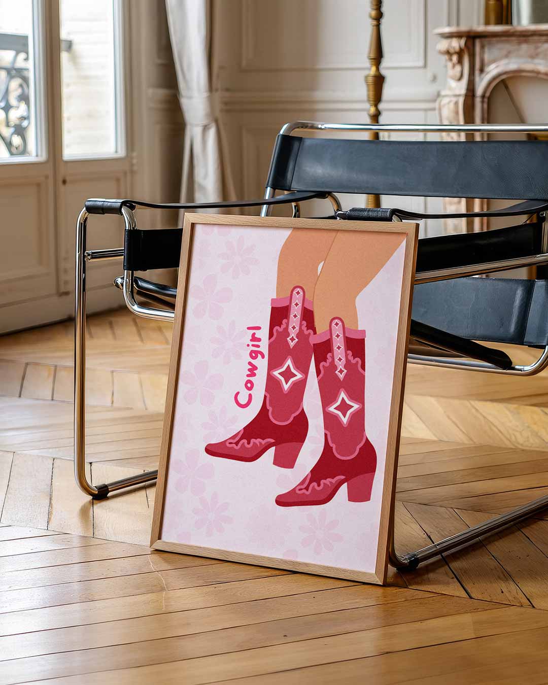 Stoere Cowgirl Boots Poster