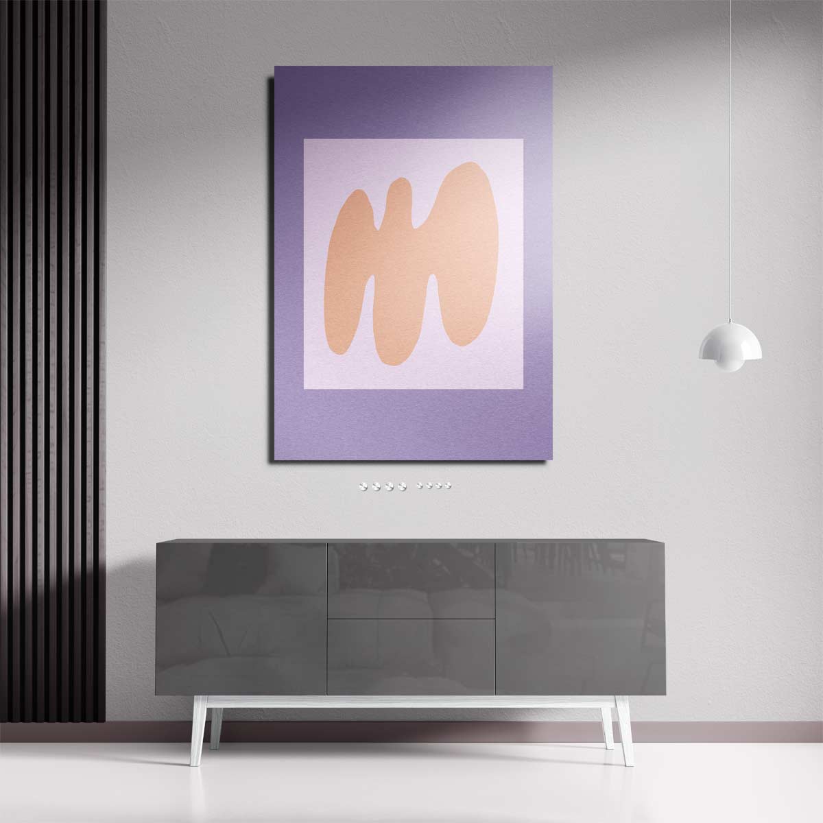 Zachte Aardetinten Abstractie Kunstwerk-canvas-dibond-plexiglas-wanddecoratie-WallArtistic