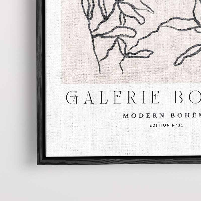 Moderne Bloemenlijnen Kunstwerk-canvas-dibond-plexiglas-wanddecoratie-WallArtistic