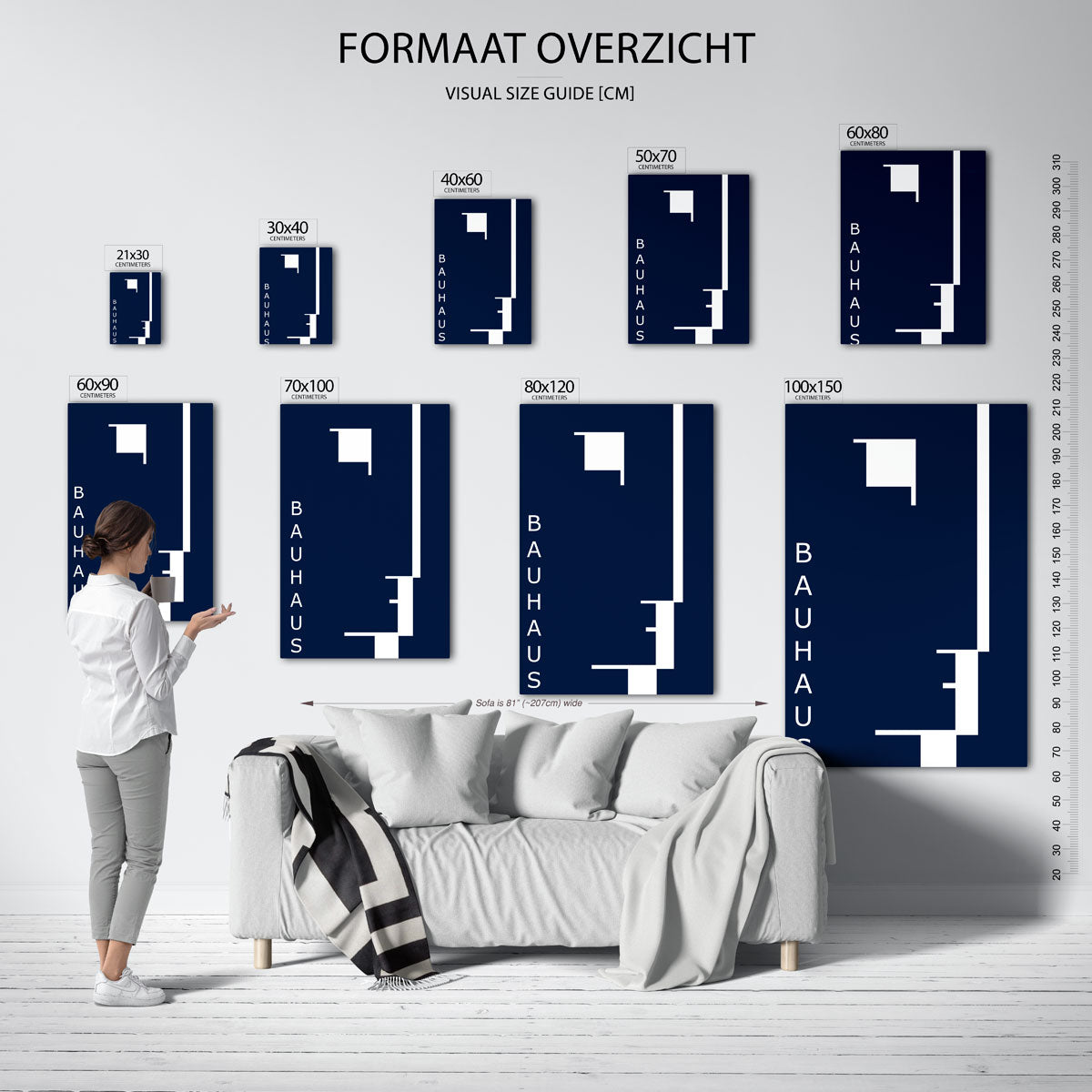 Lijnen en vlakken Poster