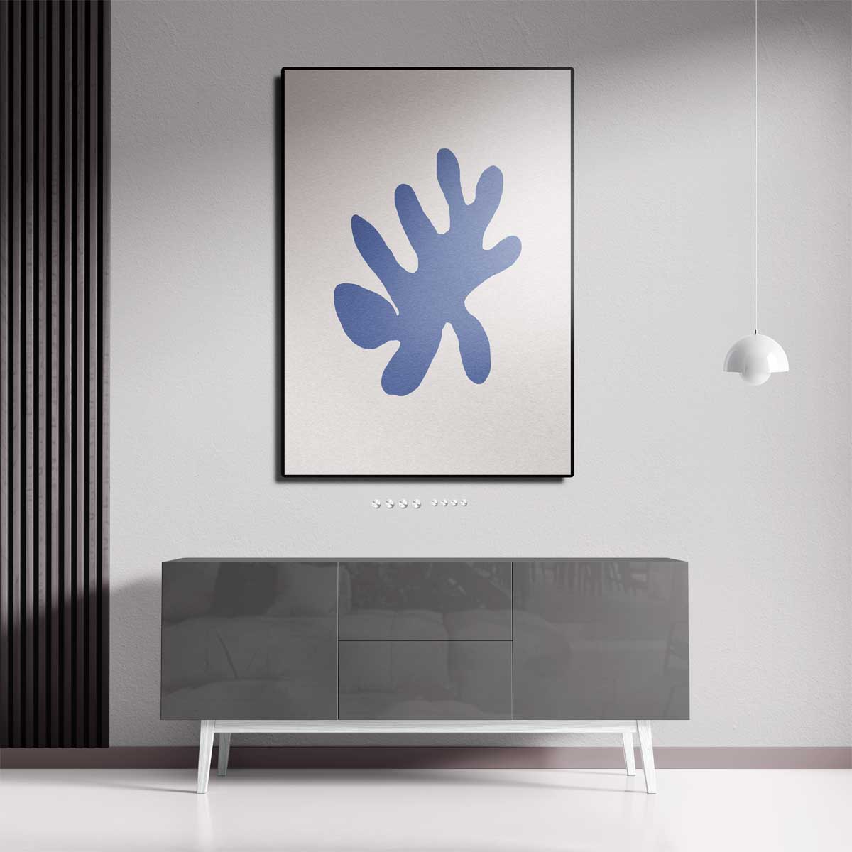 Blauw Vormen Spel Kunstwerk-canvas-dibond-plexiglas-wanddecoratie-WallArtistic