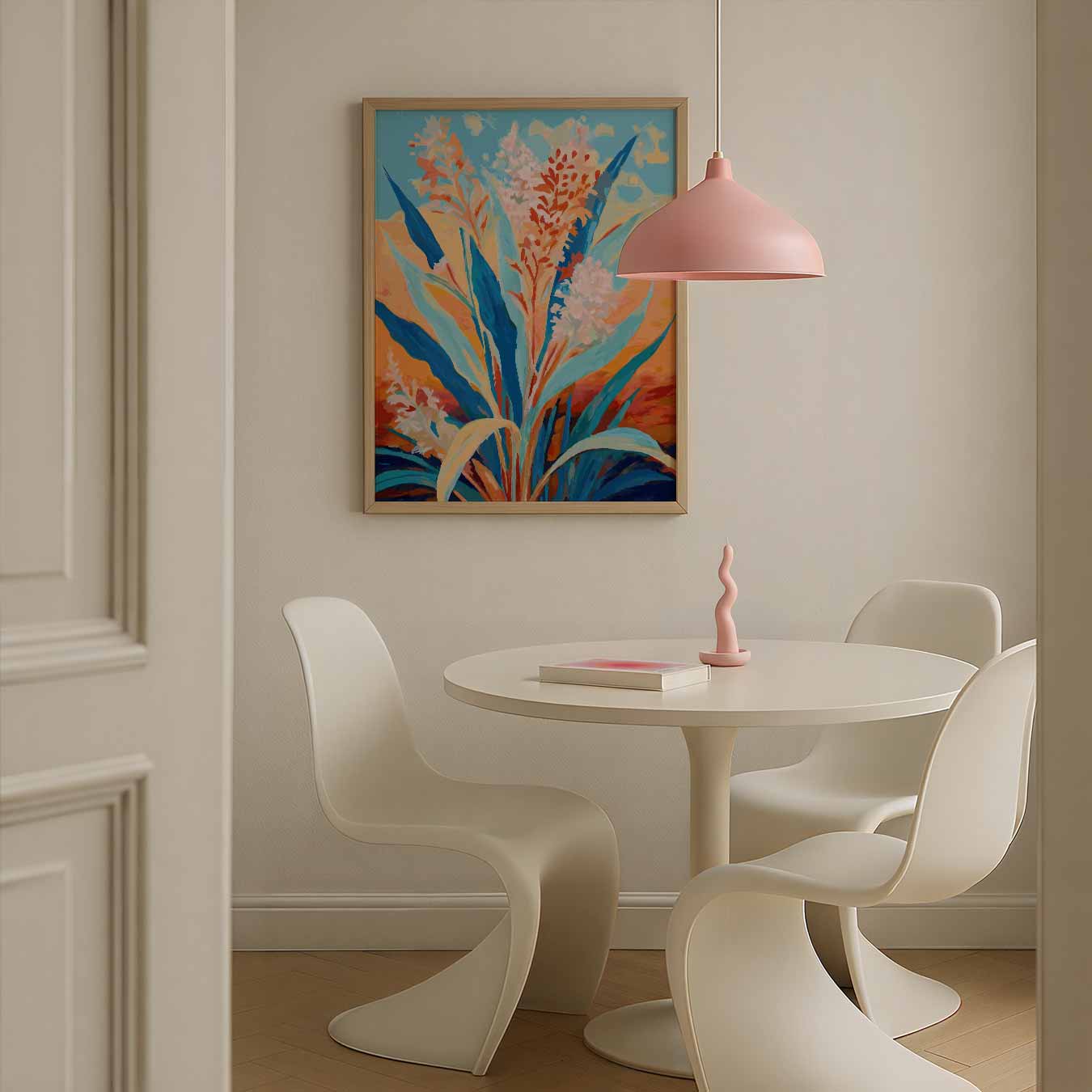 Kleurrijke Bloemen Fantasie Poster