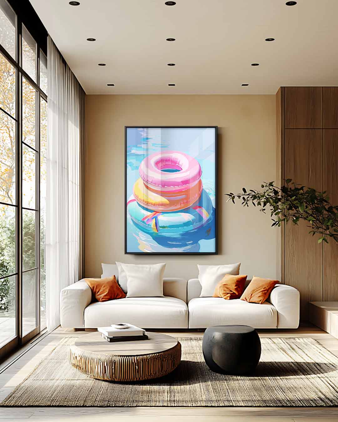 Drijvende Kleuren Kunstwerk-canvas-dibond-plexiglas-wanddecoratie-WallArtistic