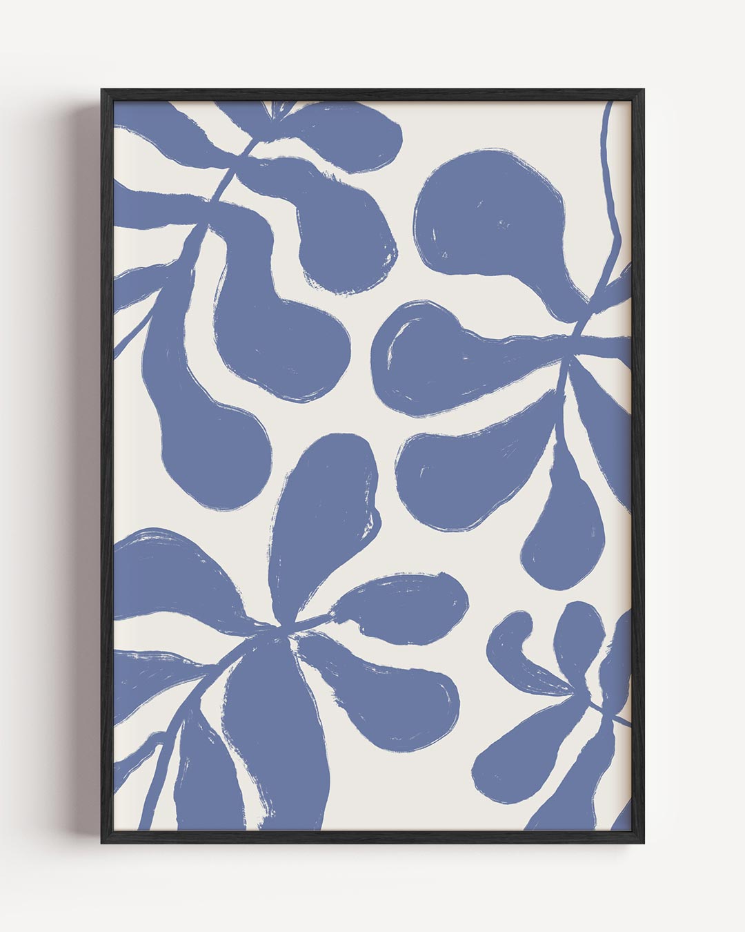 Botanische Poster in Blauw Poster-WallArtistic