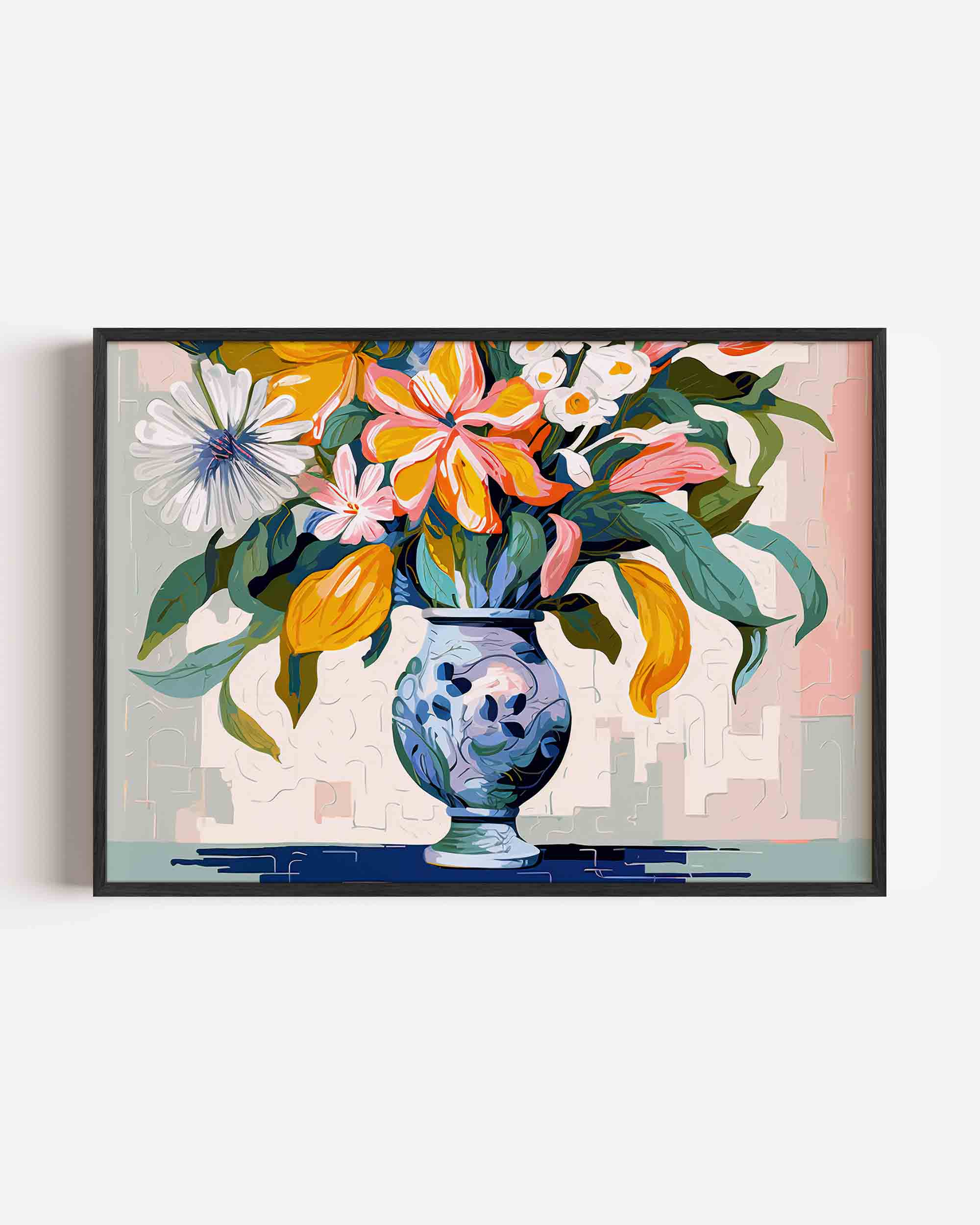Bloemen in vaas Poster