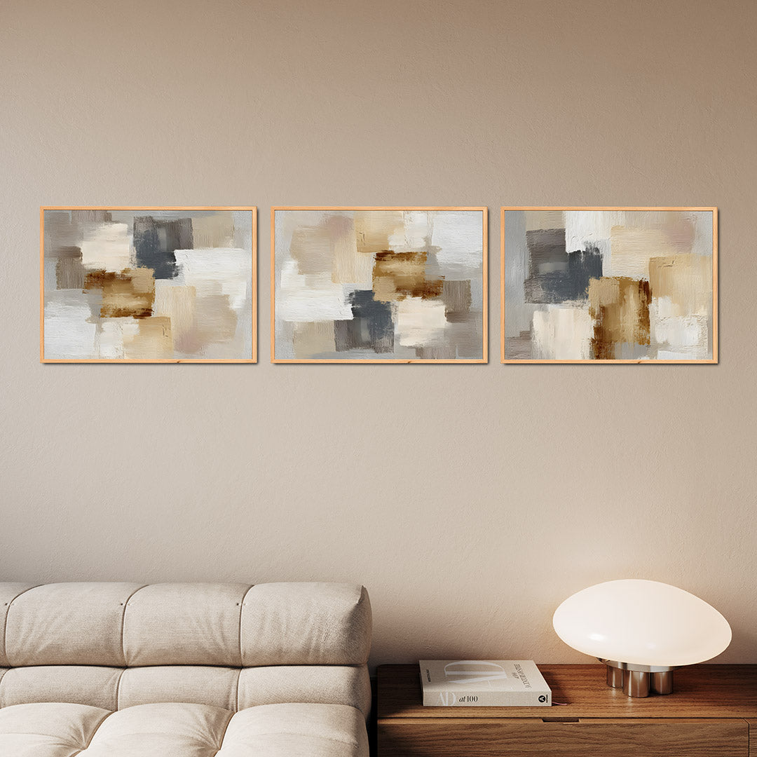 Zachte kleurvlakken Posterset