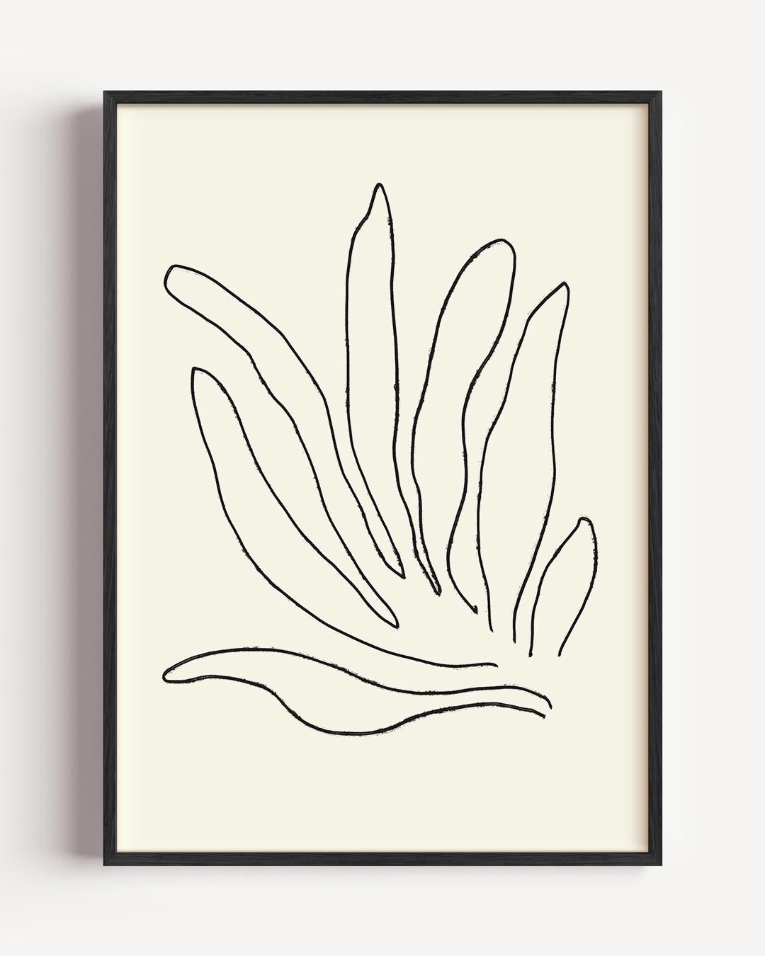 Elegante Minimalistische Bladeren Poster-WallArtistic