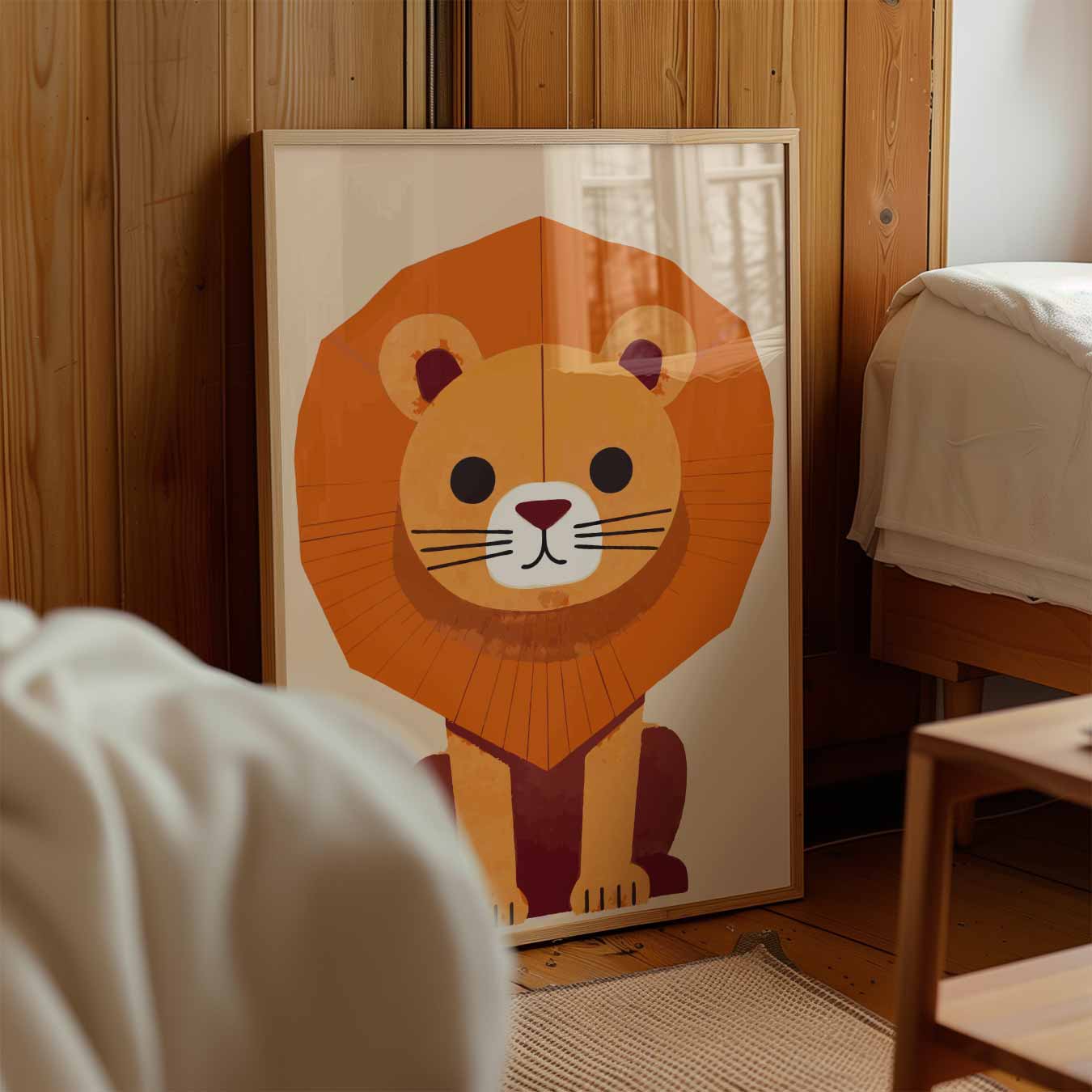 Schattige Leeuwenposter