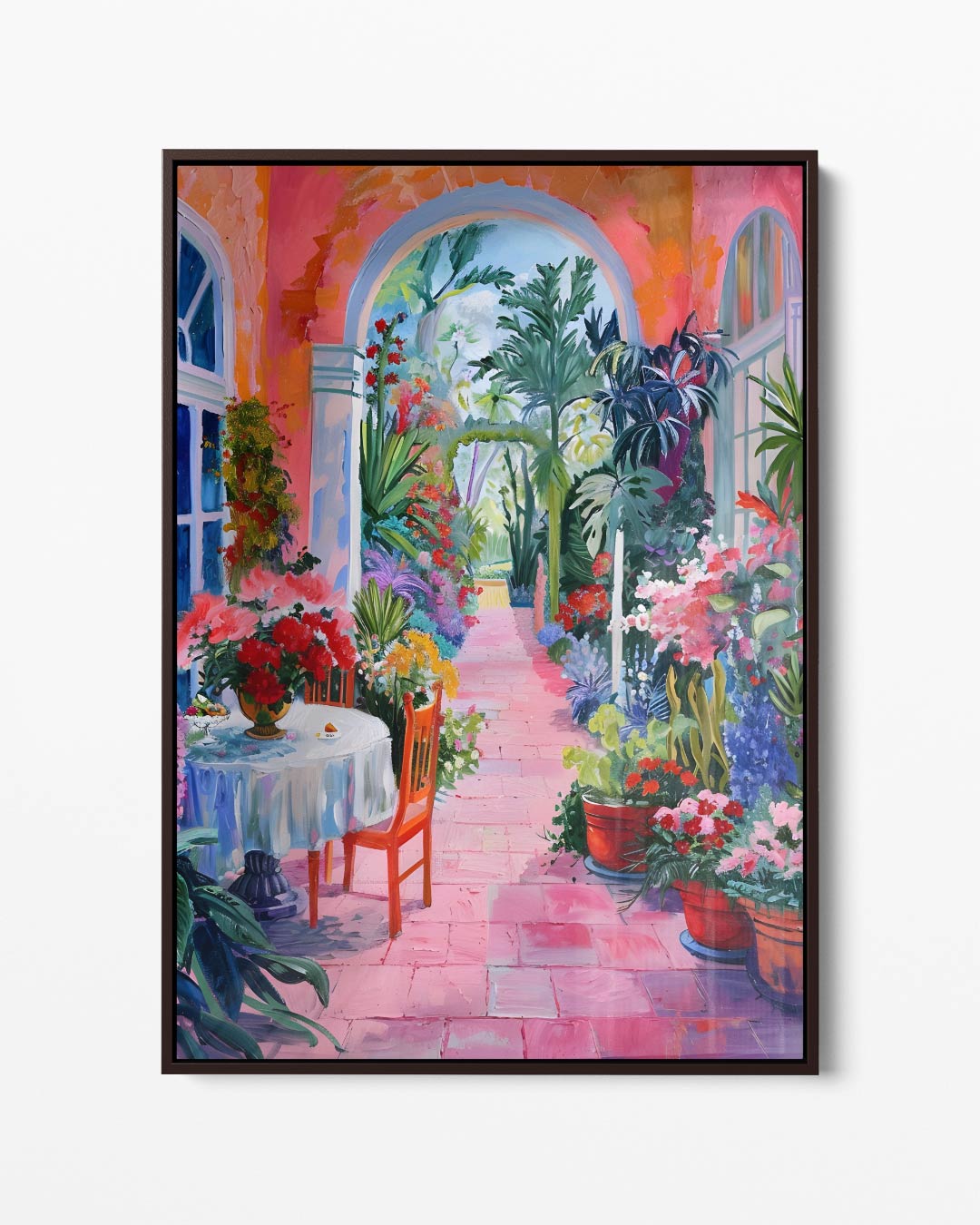 Zonnige Tuin Ontsnapping Kunstwerk-canvas-dibond-plexiglas-wanddecoratie-WallArtistic