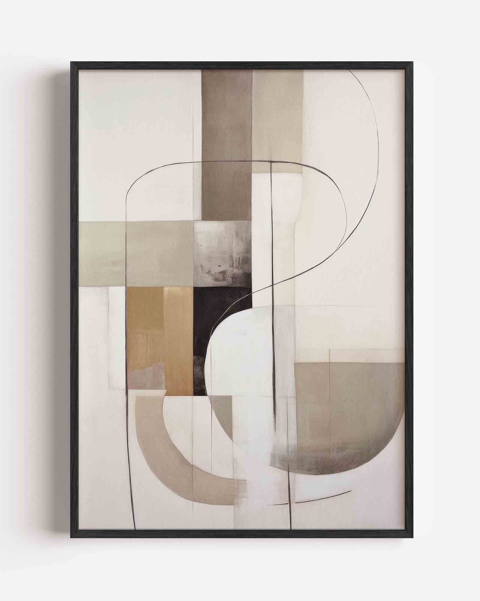 Abstracte vormen Poster