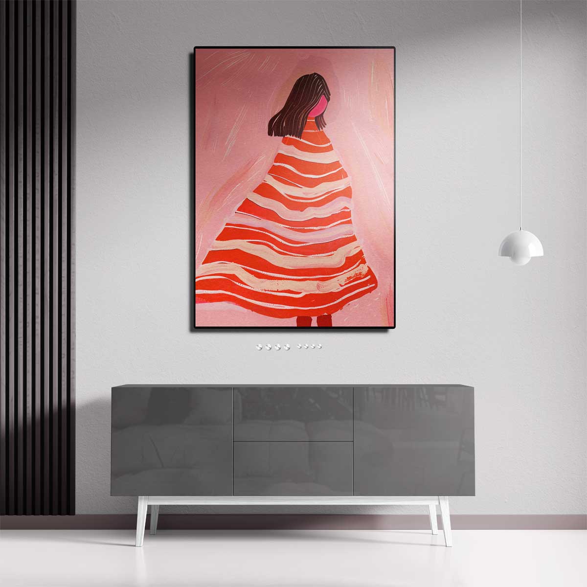 "Vluchtige Melodie in Roze" Kunstwerk-canvas-dibond-plexiglas-wanddecoratie-WallArtistic