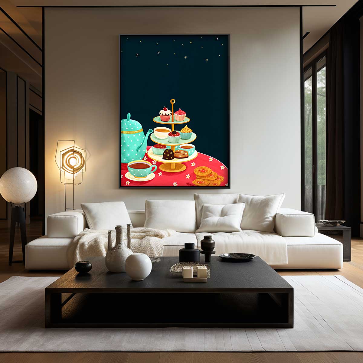 Afternoon Tea Delights Kunstwerk-canvas-dibond-plexiglas-wanddecoratie-WallArtistic