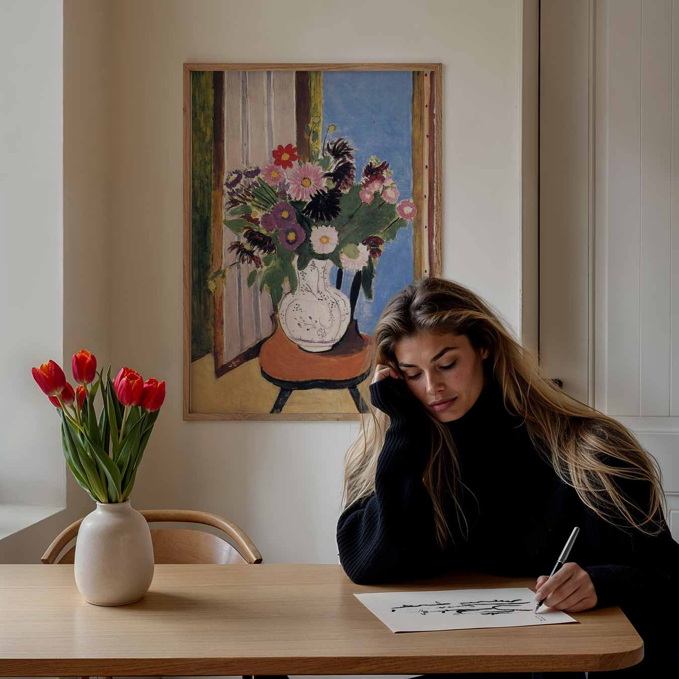 Vrolijke Bloemenpracht Poster