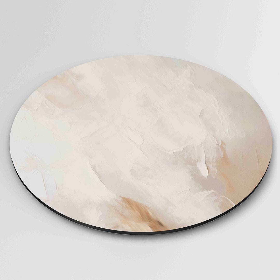 Abstracte beige Muurcirkel