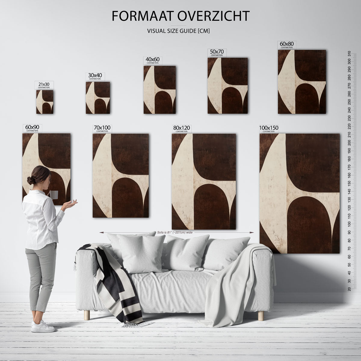 Abstracte vormen Poster