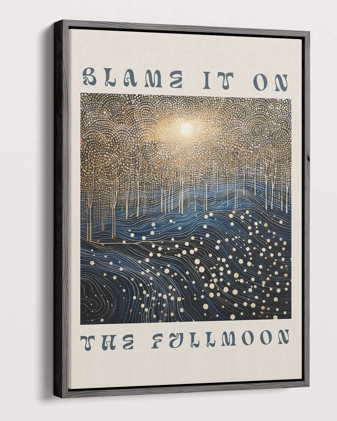 Blame It on the Full Moon Kunstwerk-canvas-dibond-plexiglas-wanddecoratie-WallArtistic