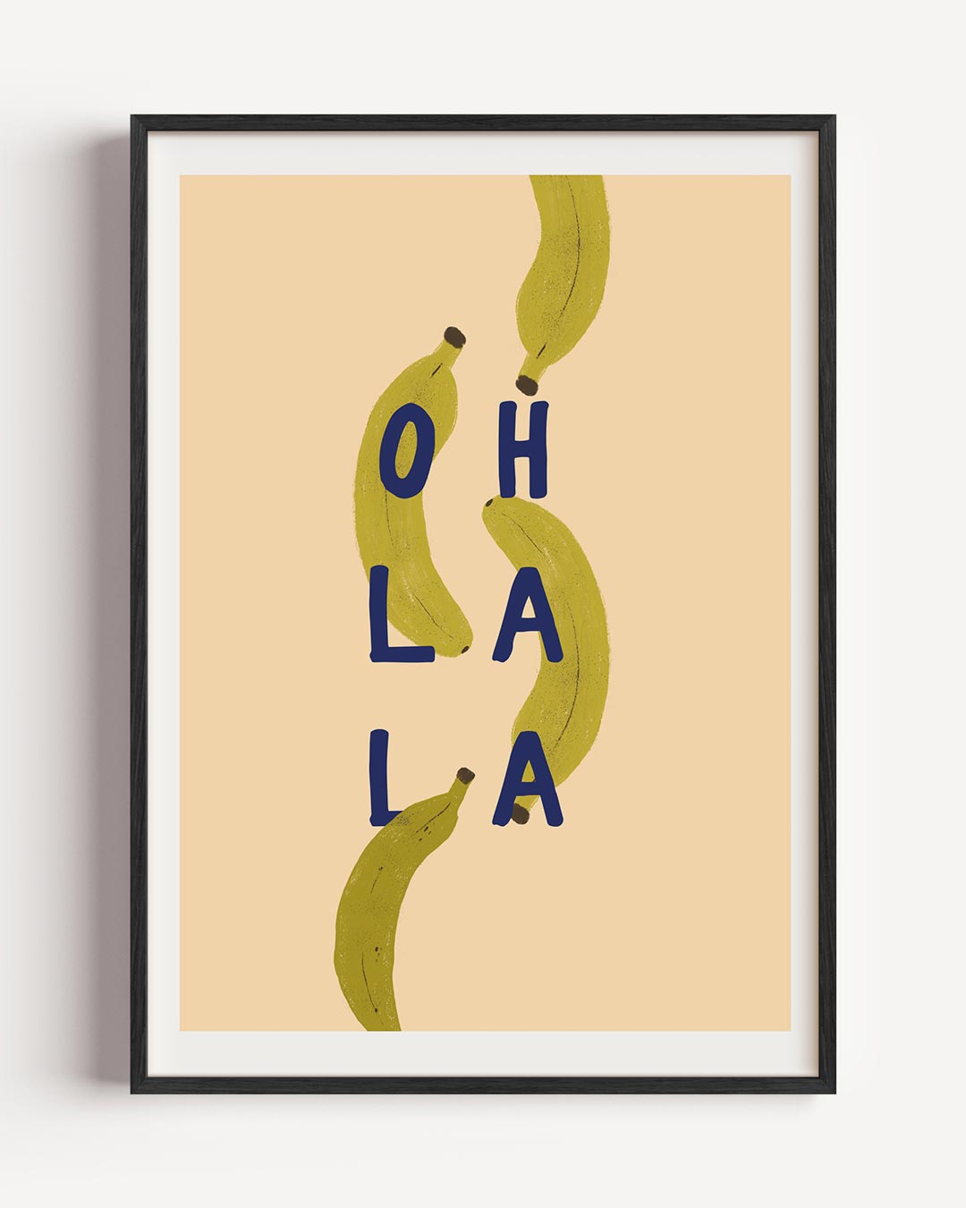 Tropische Bananen Vibes Poster-WallArtistic