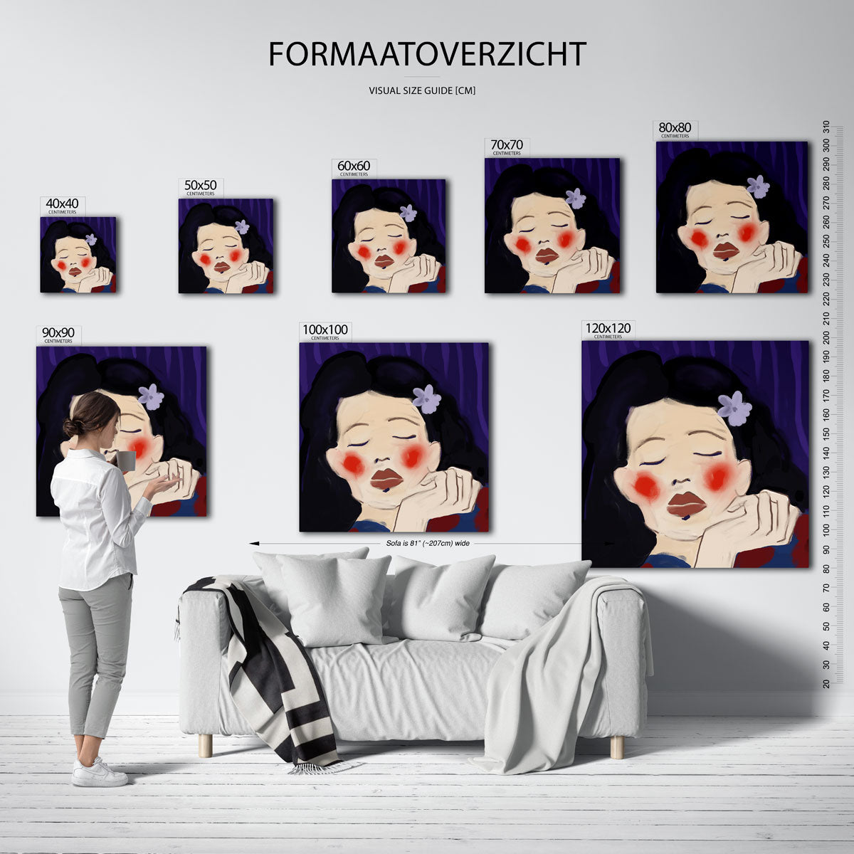 Slapend gezicht Poster