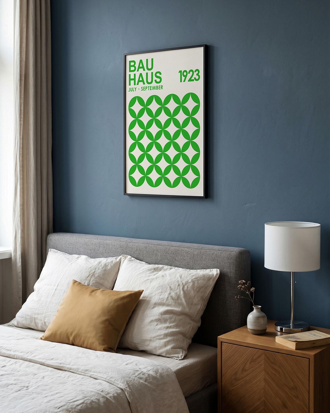 Groene cirkelpatronen Poster