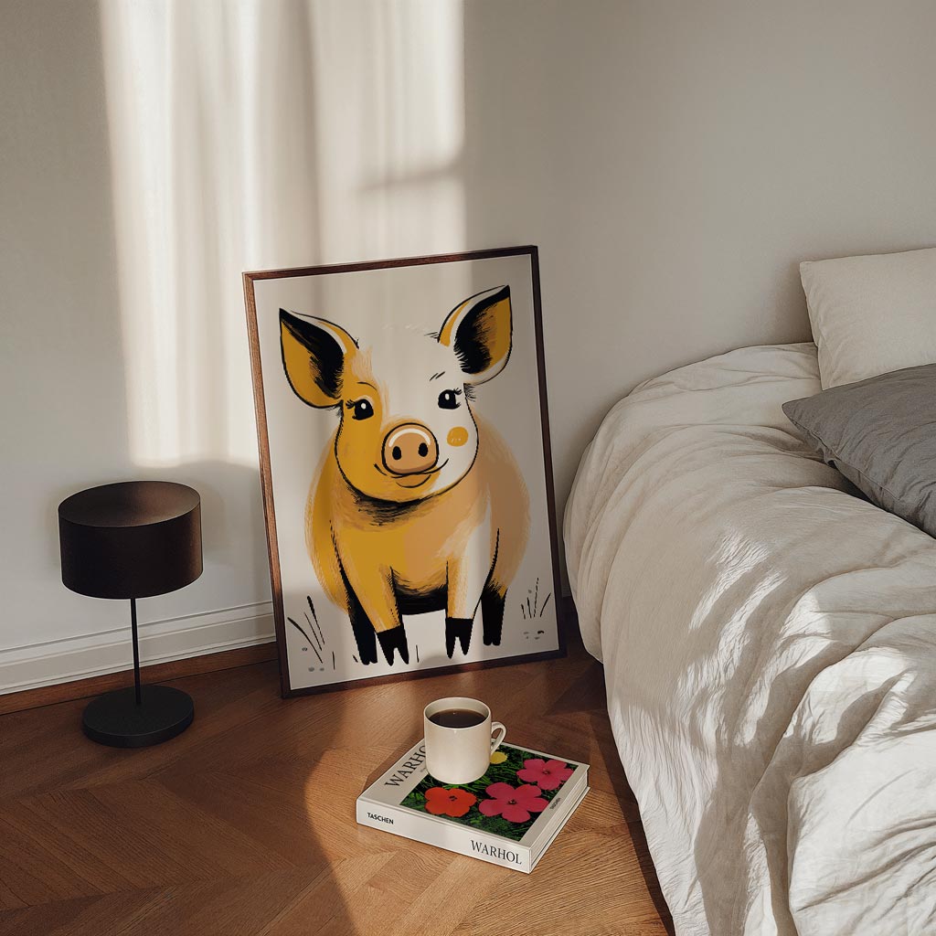 Vrolijke Varkenspracht Poster