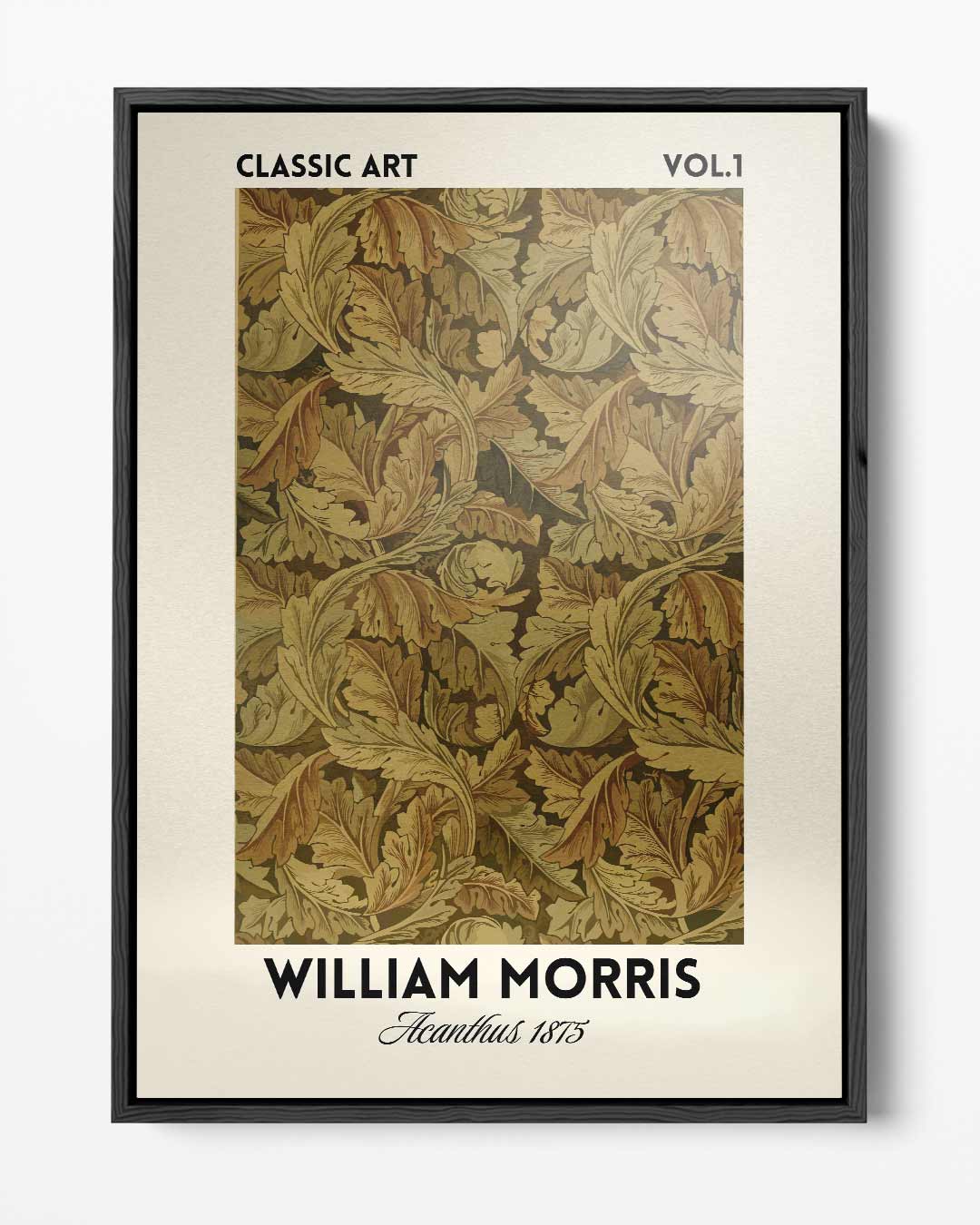 Klassieke Bladmotieven van William Morris Kunstwerk-canvas-dibond-plexiglas-wanddecoratie-WallArtistic