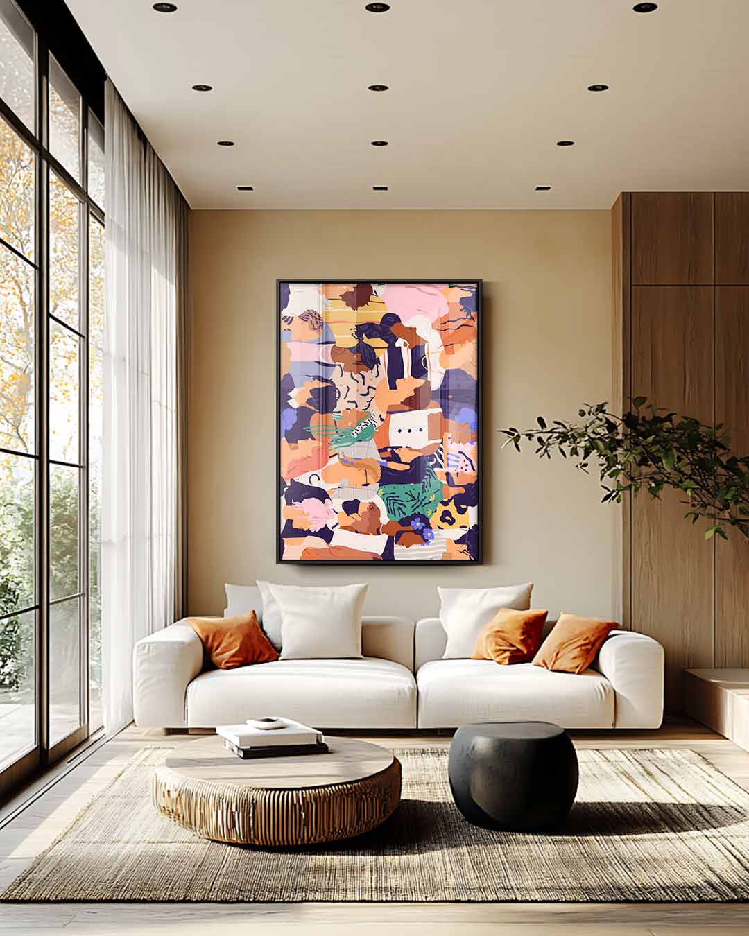 Kleurvolle Communicatie Kunstwerk-canvas-dibond-plexiglas-wanddecoratie-WallArtistic