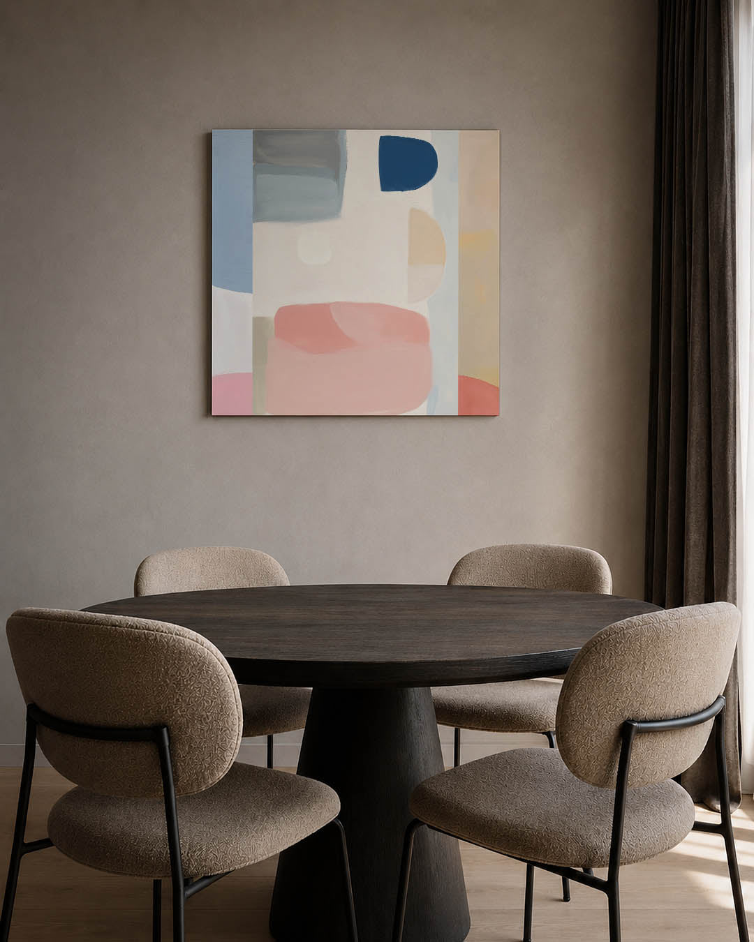 Vormenspel in kleur Kunstwerk