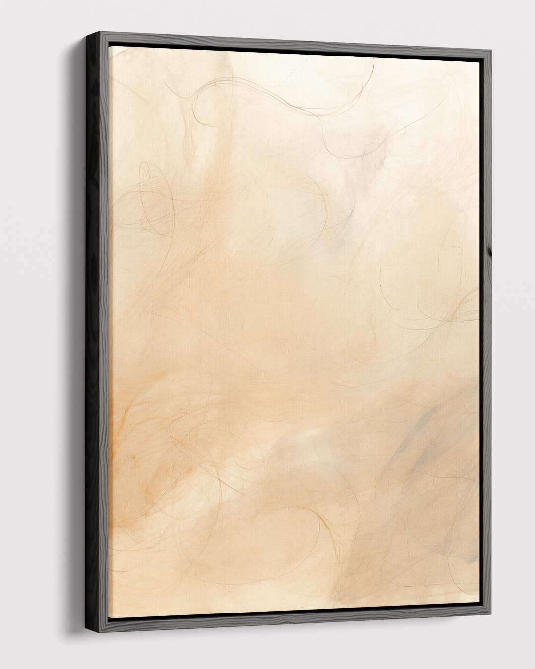 Dansende Lijnen in Amber Kunstwerk-canvas-dibond-plexiglas-wanddecoratie-WallArtistic