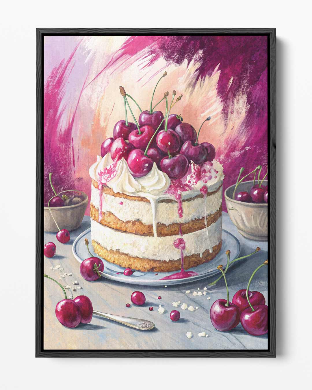 Kersenfeest op Canvas Kunstwerk-canvas-dibond-plexiglas-wanddecoratie-WallArtistic