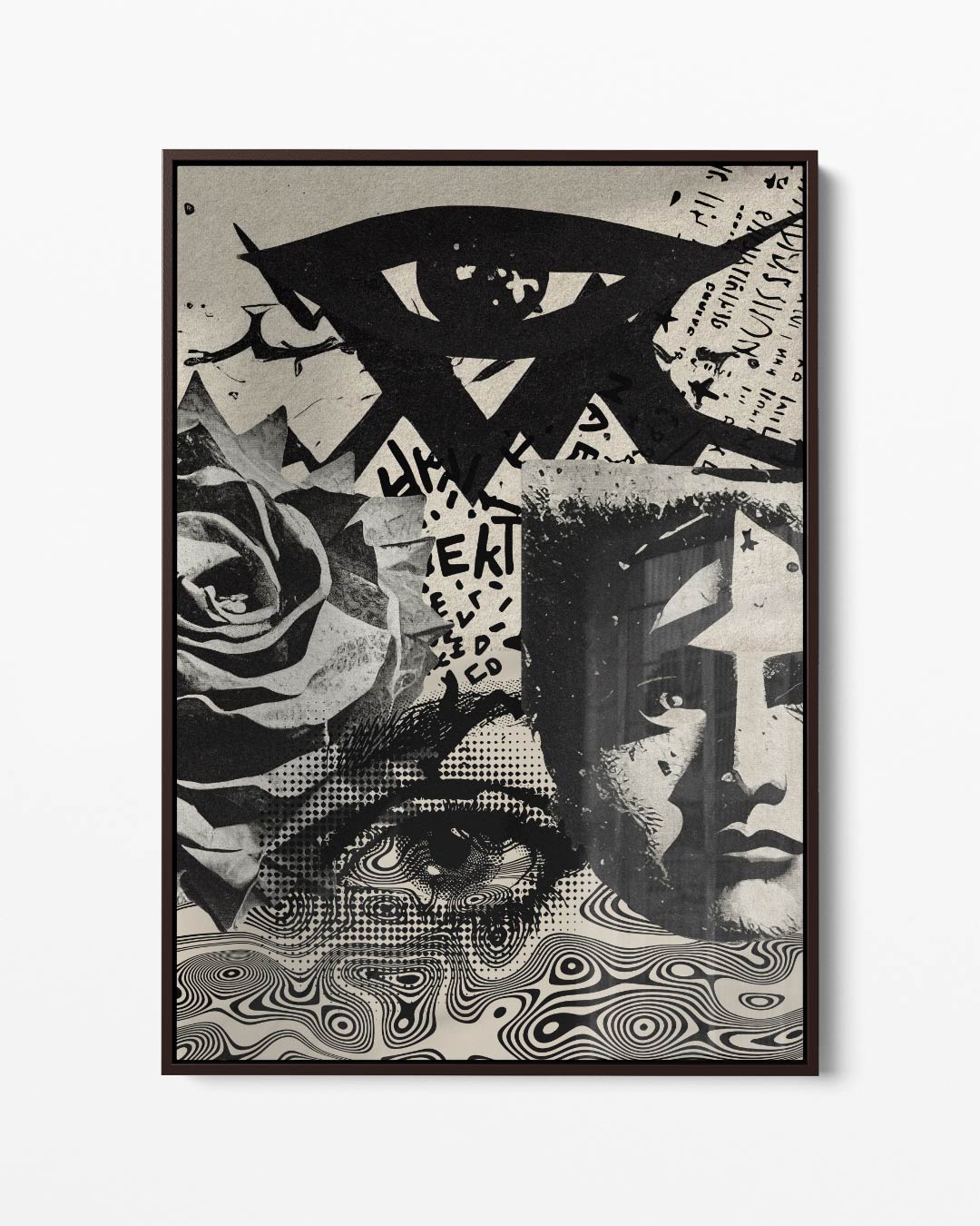 Surrealistische Droomwereld Collage Kunstwerk-canvas-dibond-plexiglas-wanddecoratie-WallArtistic